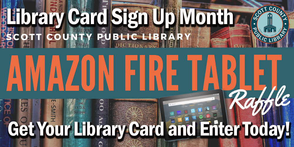 Library Card sign up month raffle
